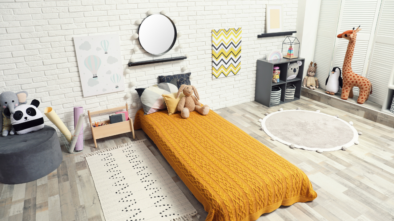 a safe floor bed set up for babies and toddlers